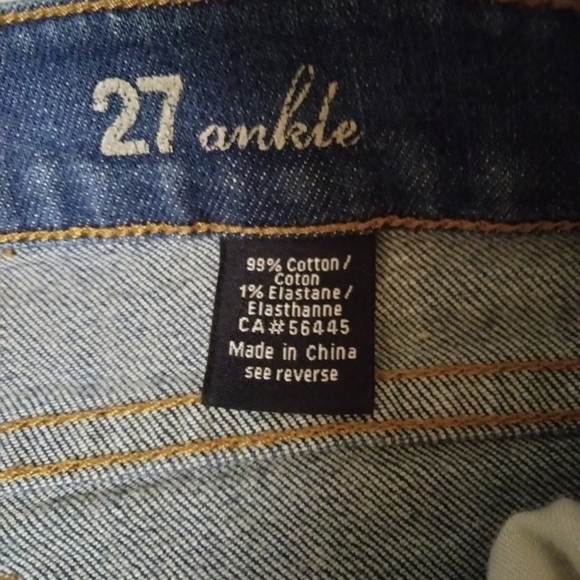 J. Crew Junior's Toothpick 27 Ankle Med. Wash Jeans - Picture 4 of 7